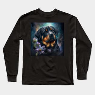 Rottweiler Portrait Long Sleeve T-Shirt
